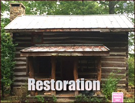 Historic Log Cabin Restoration  McDowell County, North Carolina
